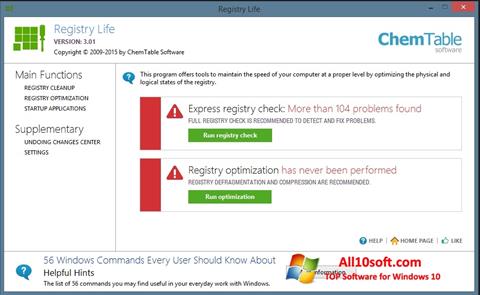 Skärmdump Registry Life för Windows 10