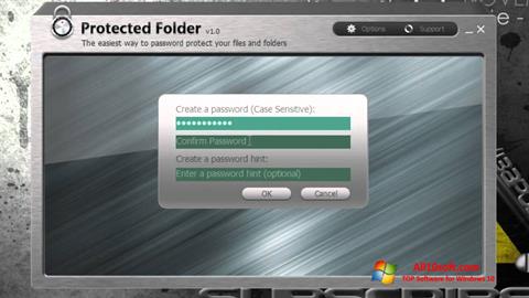 Skärmdump Protected Folder för Windows 10