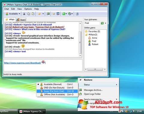 Skärmdump Vypress Chat för Windows 10