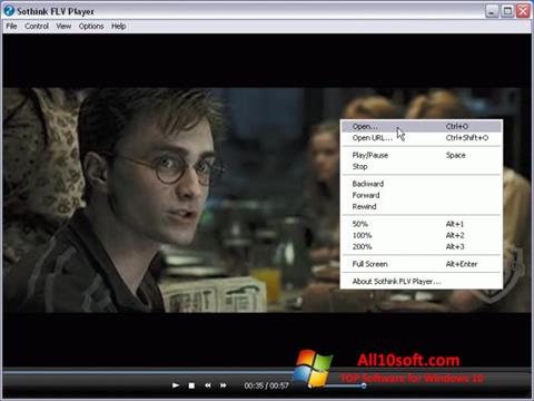 Skärmdump FLV Player för Windows 10