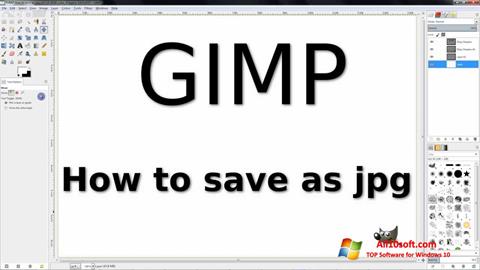 Skärmdump GIMP för Windows 10