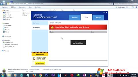 Skärmdump DriverScanner för Windows 10