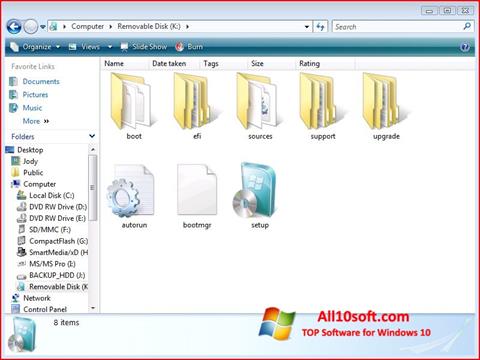 Skärmdump Windows 7 USB DVD Download Tool för Windows 10