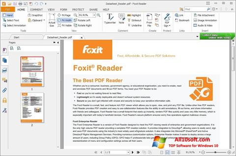 Skärmdump Foxit Reader för Windows 10