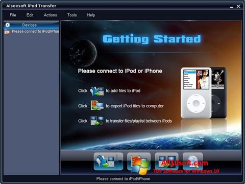 Skärmdump iPhone PC Suite för Windows 10