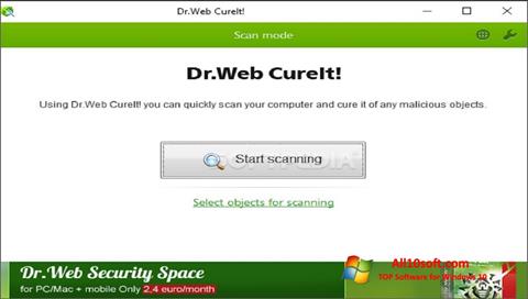 Skärmdump Dr.Web CureIt för Windows 10