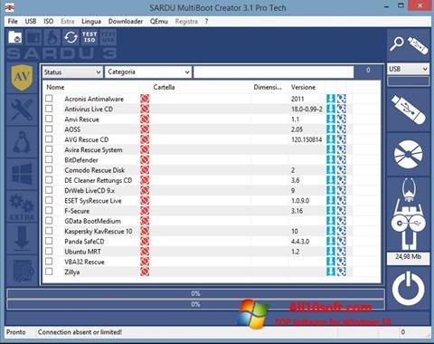 Skärmdump SARDU för Windows 10
