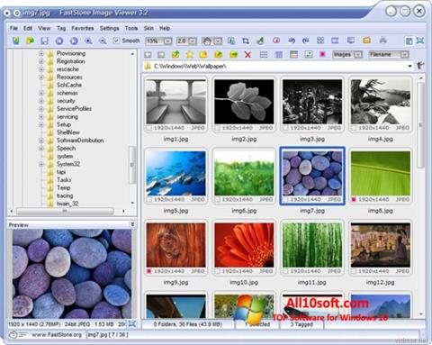 Skärmdump FastStone Image Viewer för Windows 10