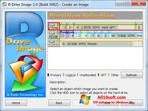 Skärmdump R-Drive Image för Windows 10