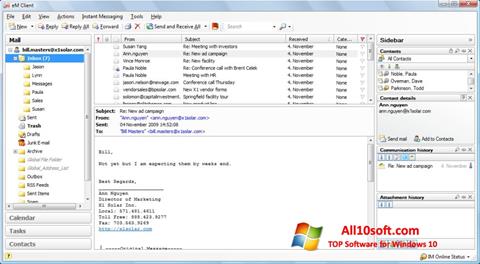 Skärmdump eM Client för Windows 10