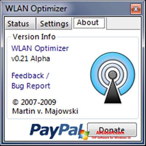 Skärmdump WLAN Optimizer för Windows 10