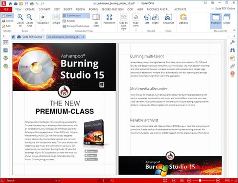 Skärmdump Soda PDF för Windows 10