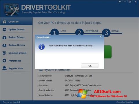 Skärmdump Driver Toolkit för Windows 10