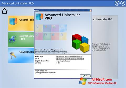 Skärmdump Advanced Uninstaller PRO för Windows 10