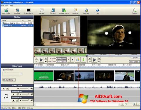 Skärmdump VideoPad Video Editor för Windows 10