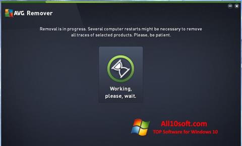 Skärmdump AVG Remover för Windows 10