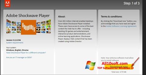 Skärmdump Shockwave Player för Windows 10