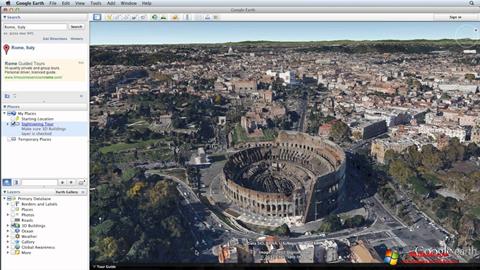 Skärmdump Google Earth för Windows 10