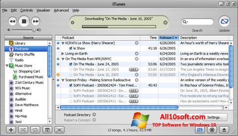 Skärmdump iTunes för Windows 10