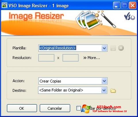 Skärmdump VSO Image Resizer för Windows 10