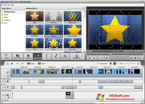 Skärmdump AVS Video Editor för Windows 10