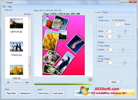 Skärmdump CollageIt för Windows 10
