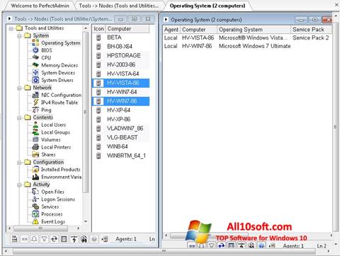 Skärmdump Remote Administration Tool för Windows 10