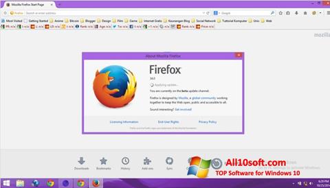 Skärmdump Mozilla Firefox Offline Installer för Windows 10