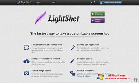 Skärmdump LightShot för Windows 10