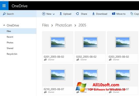 Skärmdump OneDrive för Windows 10