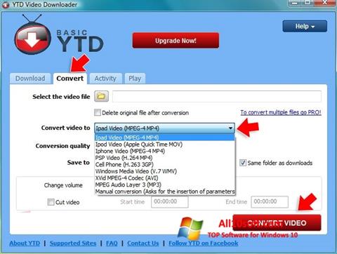 Skärmdump YTD Video Downloader för Windows 10