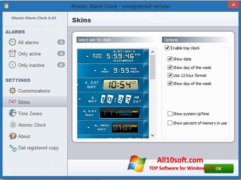 Skärmdump Atomic Alarm Clock för Windows 10