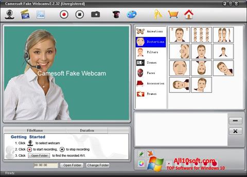 Skärmdump Fake Webcam för Windows 10