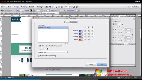Skärmdump Adobe Muse för Windows 10