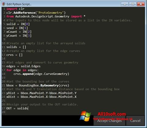 Skärmdump Python för Windows 10