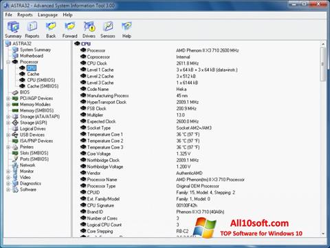Skärmdump ASTRA32 för Windows 10