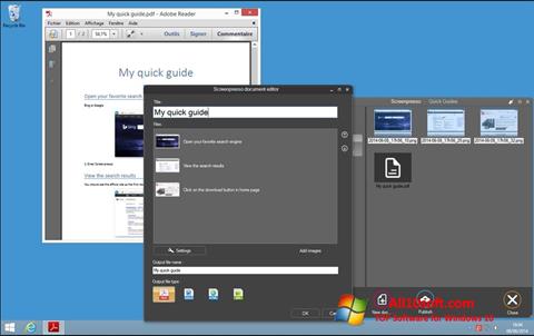 Skärmdump Screenpresso för Windows 10