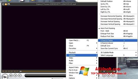 Skärmdump GOM Player för Windows 10