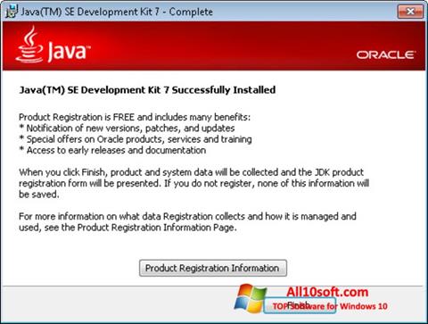 Skärmdump Java för Windows 10