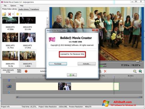 Skärmdump Bolide Movie Creator för Windows 10