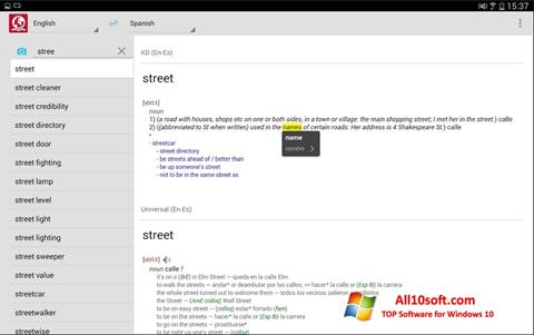 Skärmdump ABBYY Lingvo för Windows 10