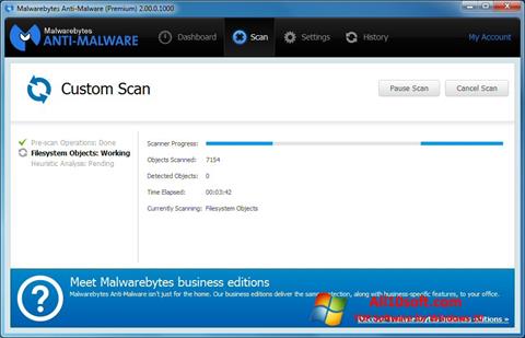 Skärmdump Malwarebytes Anti-Malware Free för Windows 10