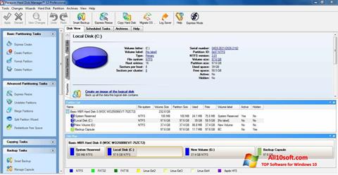 Skärmdump Paragon Hard Disk Manager för Windows 10