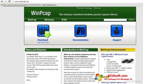 Skärmdump WinPcap för Windows 10