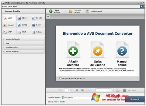 Skärmdump AVS Document Converter för Windows 10