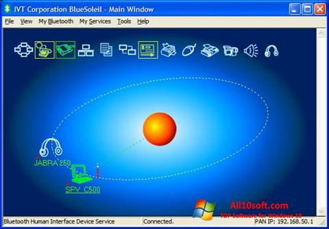 Skärmdump BlueSoleil för Windows 10