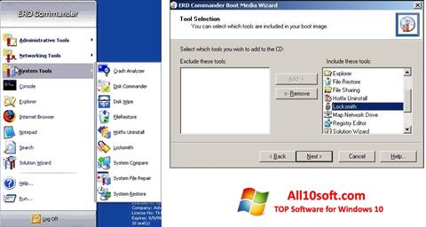 Skärmdump ERD Commander för Windows 10