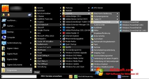 Skärmdump Start Menu X för Windows 10