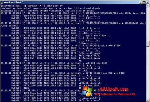 Skärmdump TCPDUMP för Windows 10