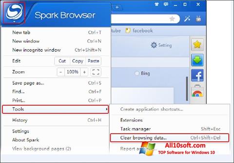 Skärmdump Spark för Windows 10